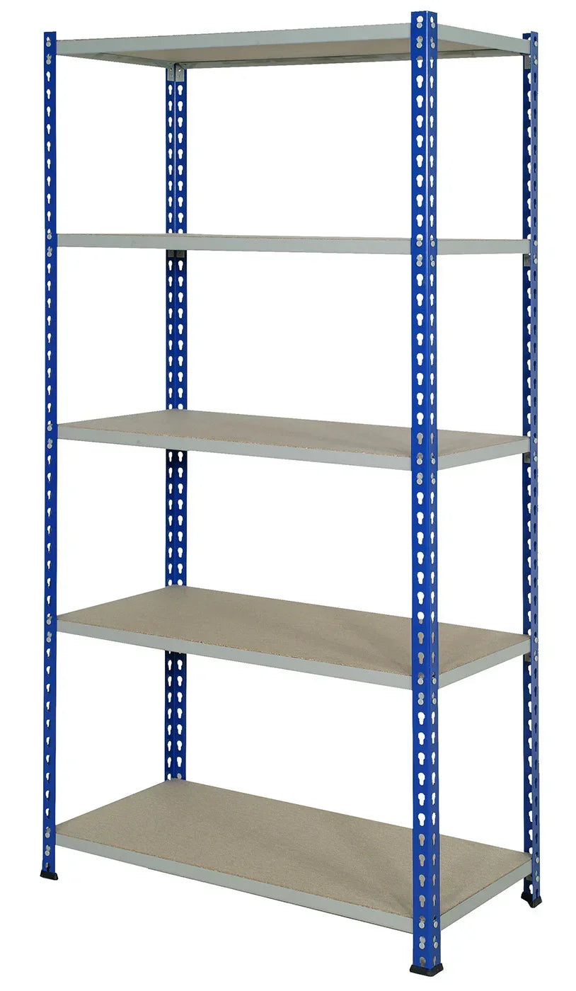 Rivet racking with five shelves from the Anco J Rivet system
