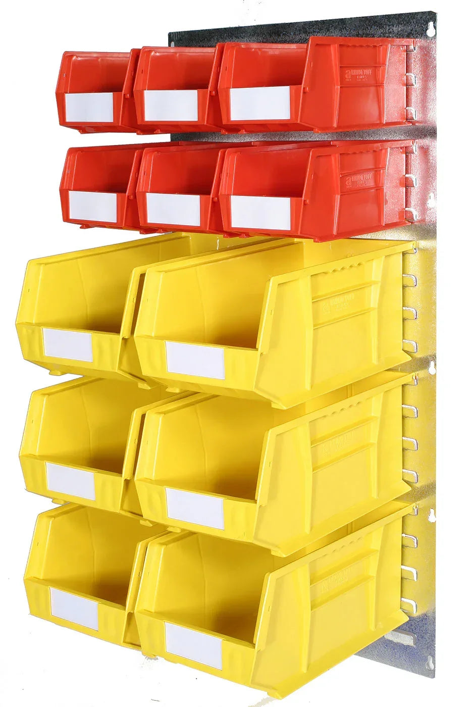 industrial louvre panel bin storage system