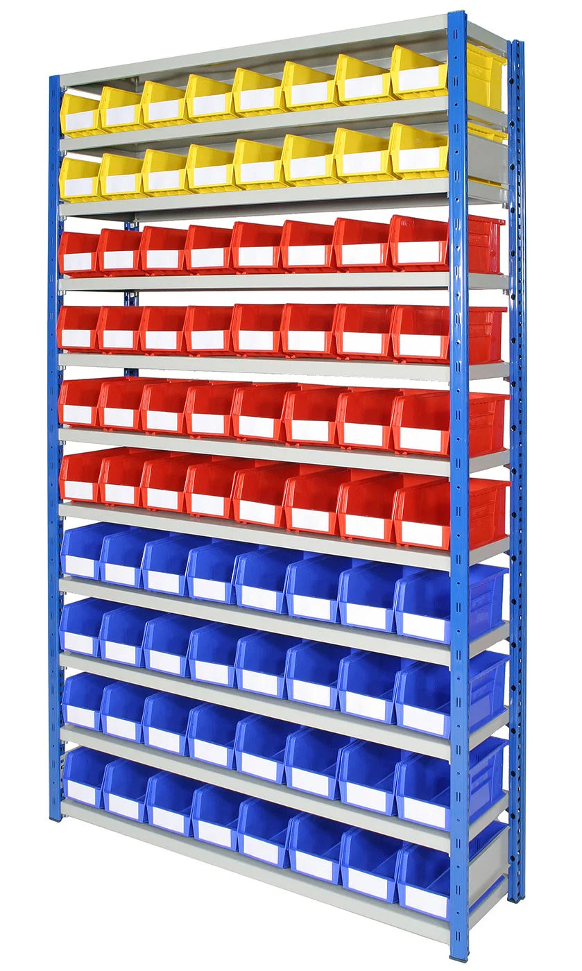Tall metal frame designed for high-density component organisation