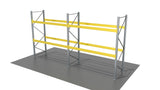 pallet racking 2 bay kit with adjustable beams