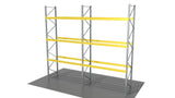 pre-assembled racking frame layout