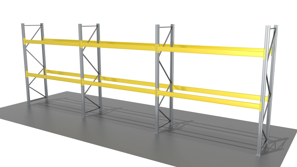 pallet racking 3 bay kit with adjustable beams