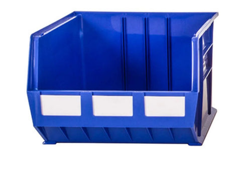 industrial stackable storage bin blue Rhino Tuff design