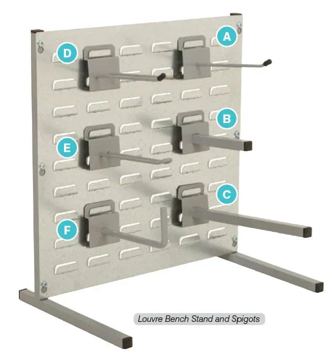 louvre panels for Rhino Tuff Bins wall mounted storage system