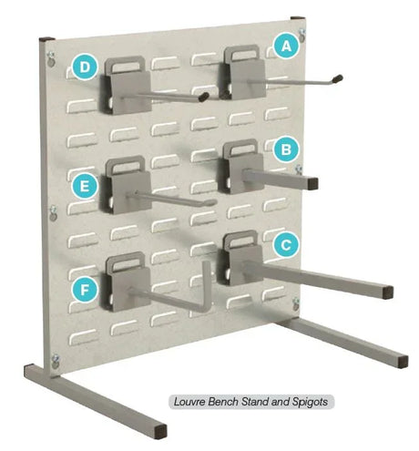 louvre panels for Rhino Tuff Bins wall mounted storage system