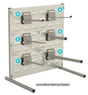 louvre panels for Rhino Tuff Bins wall mounted storage system