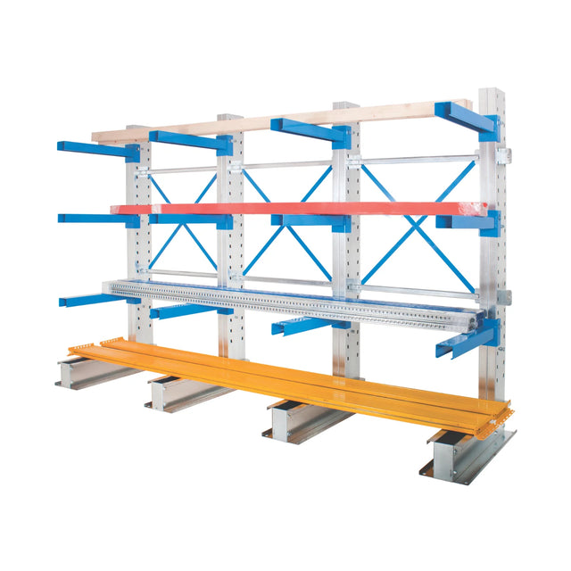 Single Racking Upright Single-Sided Cantilever Racking System | Anco Adjustable