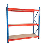 Anco TS Longspan Shelving with Chipboard Decking – 3 Level System