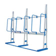 industrial vertical storage rack with adjustable hoop dividers