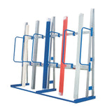 vertical material rack for storing long items
