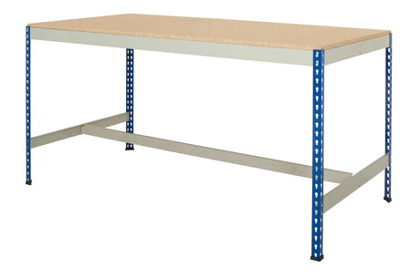 T-Bar workbench with steel frame and rivet workbench construction