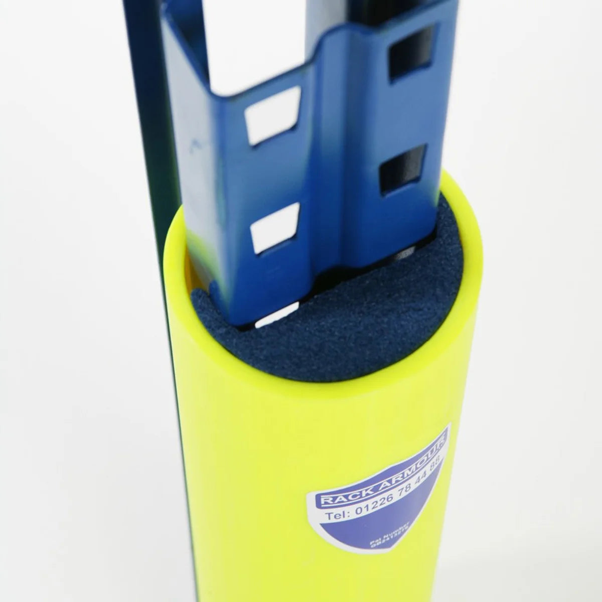 racking upright protector fitted to pallet racking