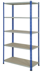 Rivet racking with five shelves from the Anco J Rivet system