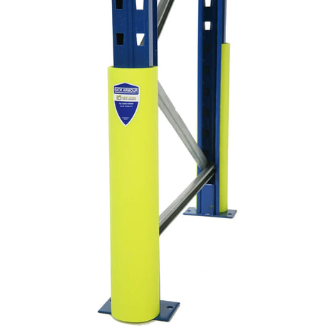 high-visibility impact protection fitted to steel frame
