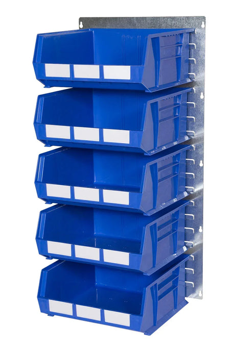 louvre panel storage bins for industrial environments
