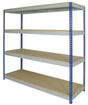 medium duty racking with four shelves for long and bulky storage