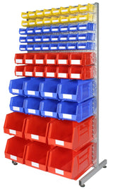 freestanding rack for organising small parts bins