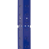 Anco Clicka boltless metal shelving upright with durable blue powder-coated finish