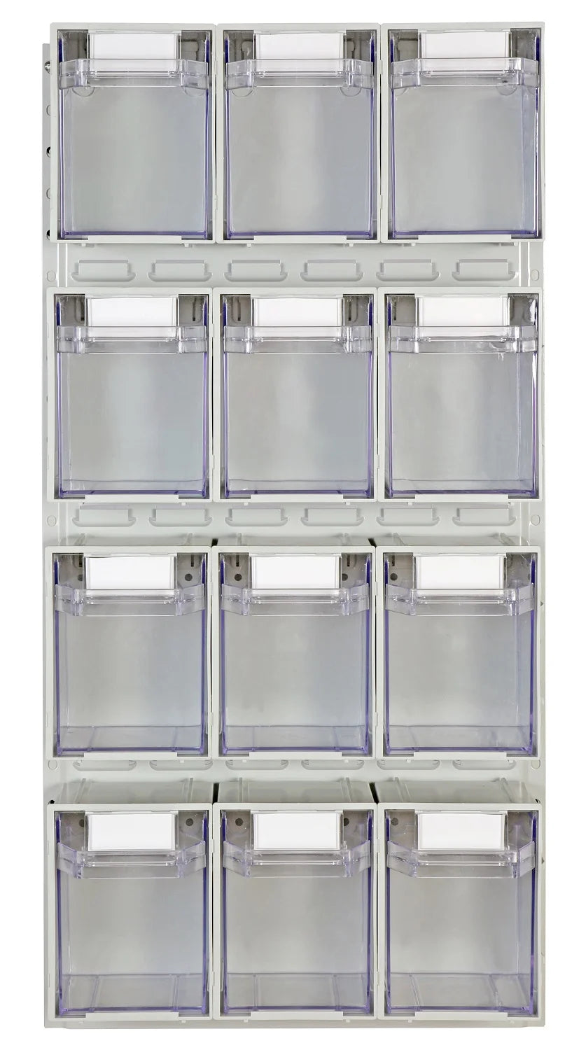 Lower section of wall-mounted storage system