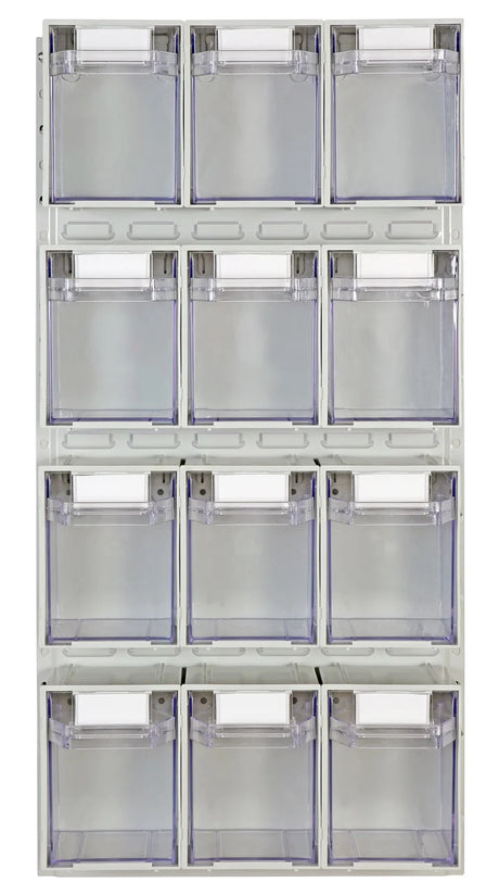 Lower section of wall-mounted storage system