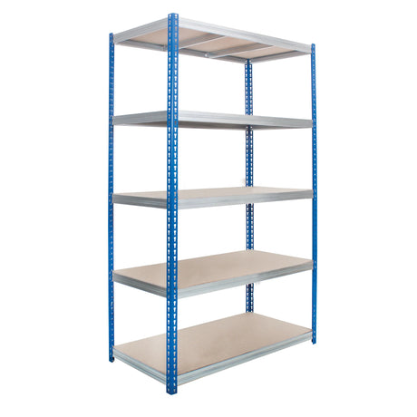 adjustable metal shelving with multiple shelf levels